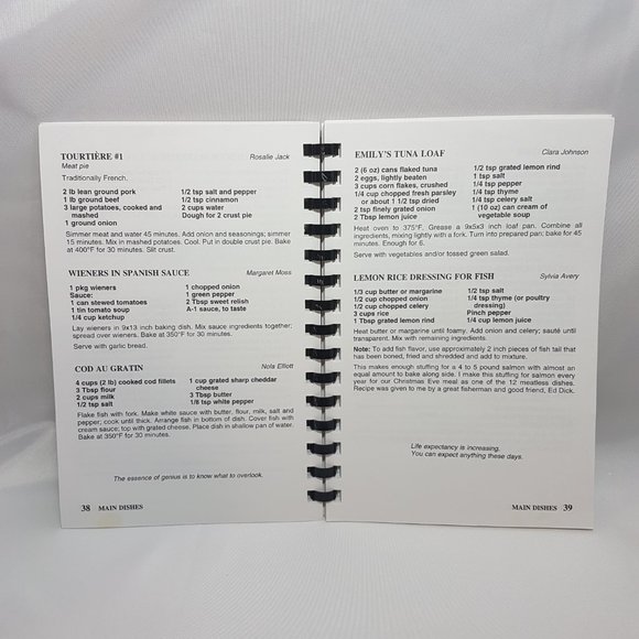 Vintage 1990s Cookbook Golden Years Society Fort McMurray Alberta Family Recipes - Picture 15 of 16